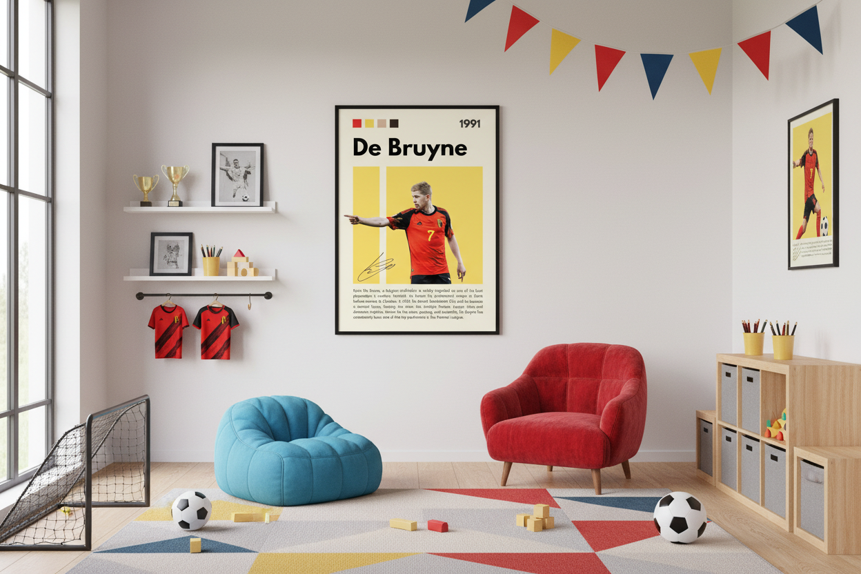 Fodbold Plakat 22 i legeværelse