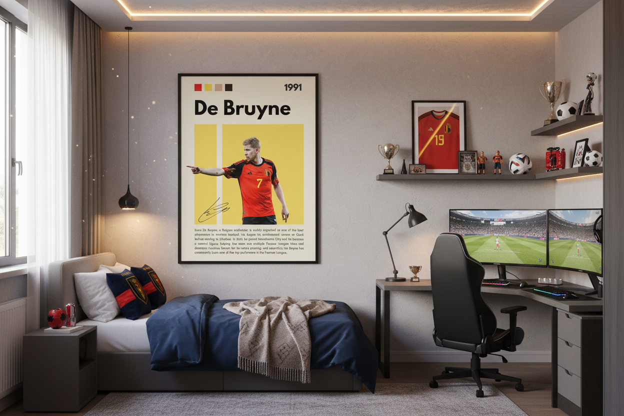Fodbold Plakat 22 i teenageværelse