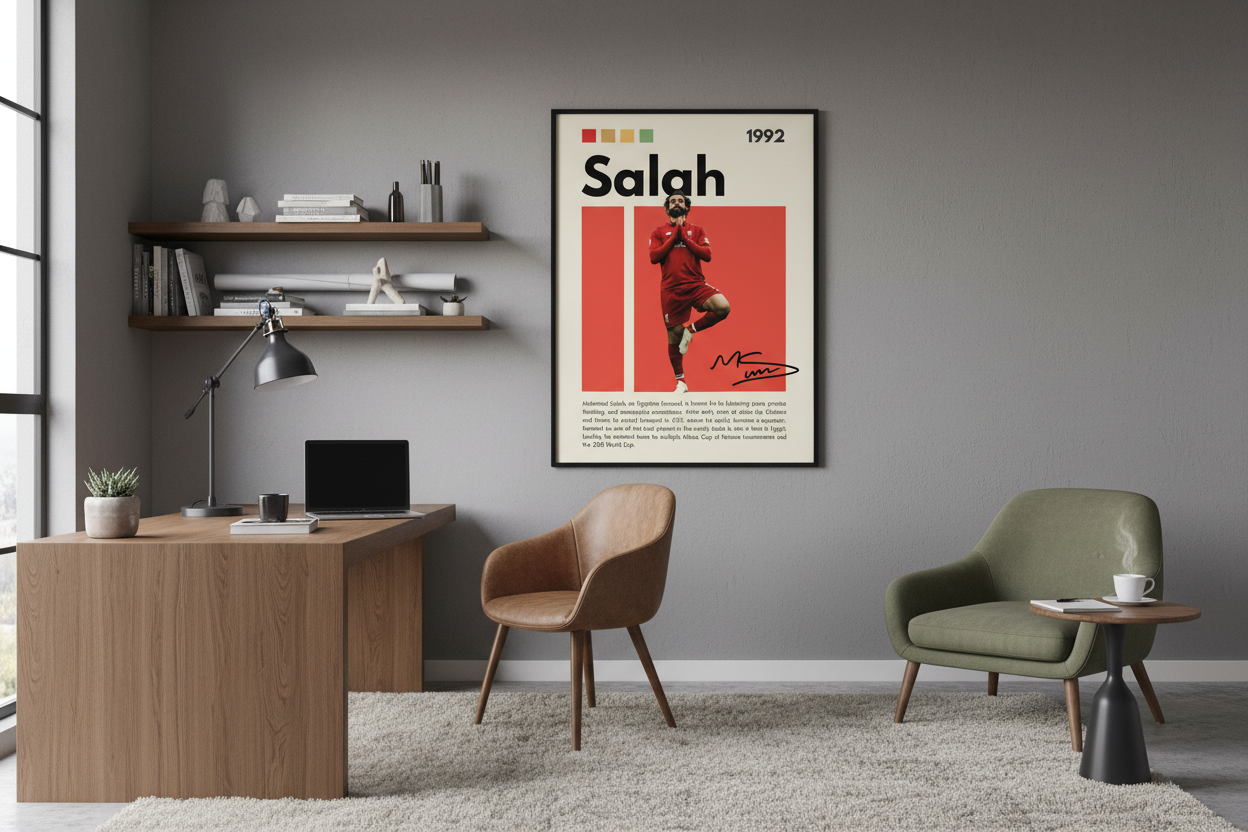 Fodbold Plakat 23 i hobbyrum