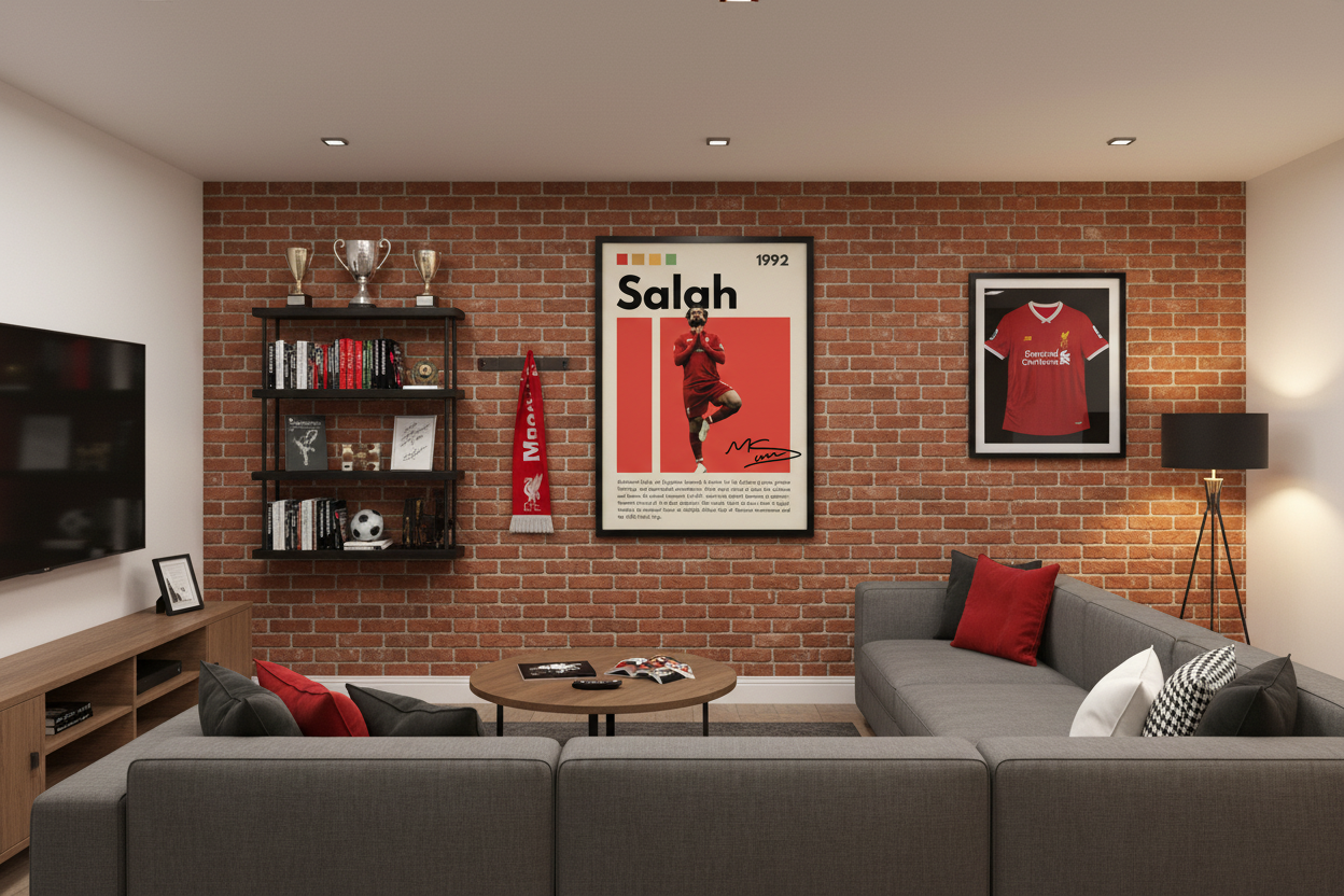 Fodbold Plakat 23 i kælderrum