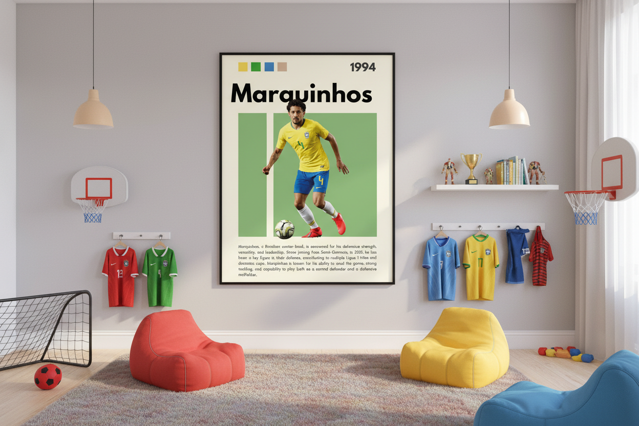 Fodbold Plakat 24 i legeværelse