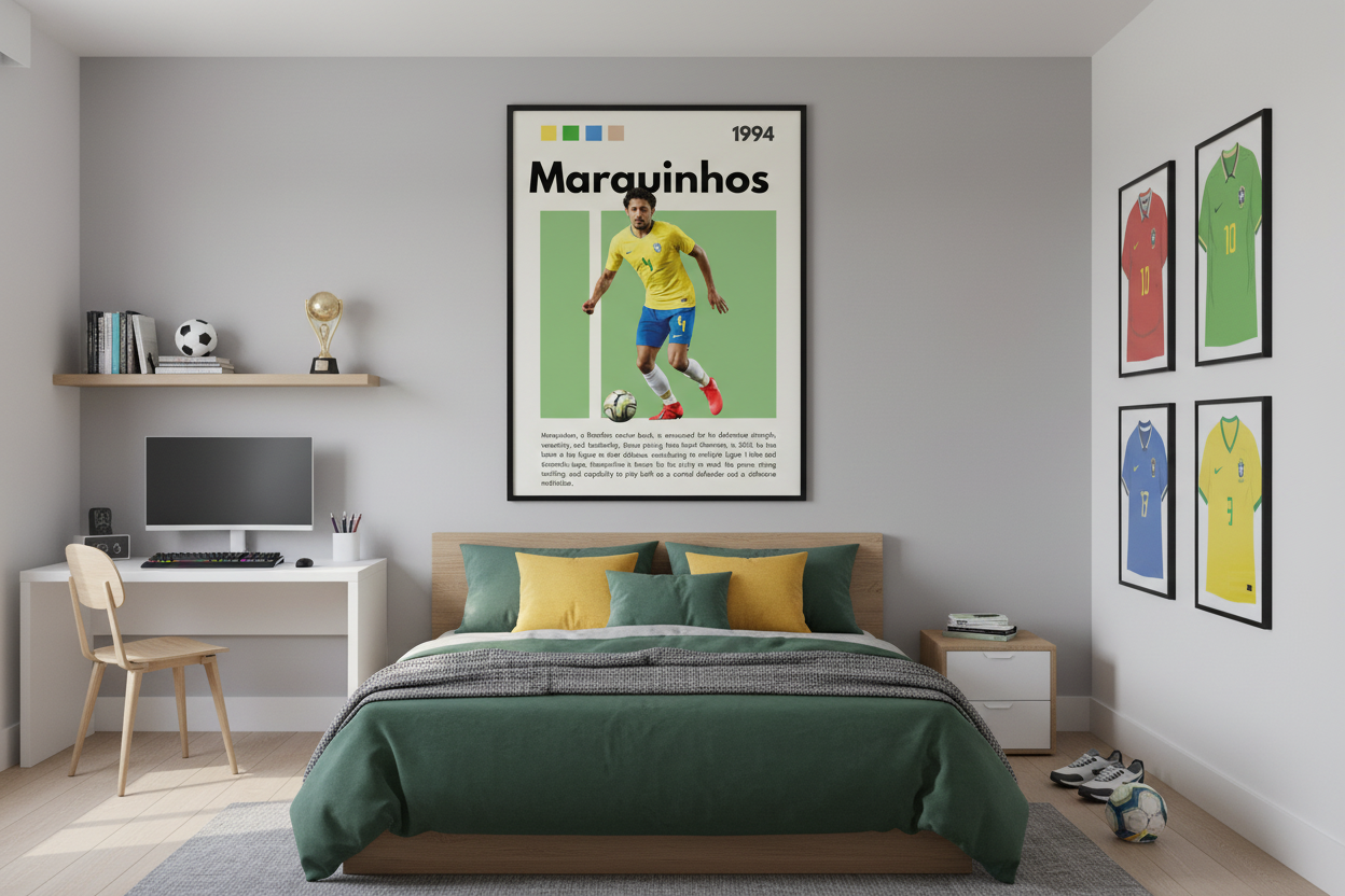 Fodbold Plakat 24 i soveværelse