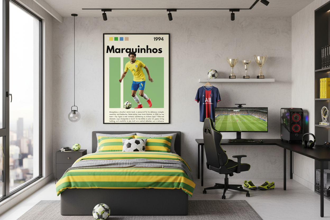 Fodbold Plakat 24 i teenageværelse