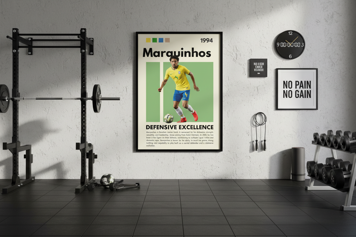 Fodbold Plakat 24 i træningsrum 2