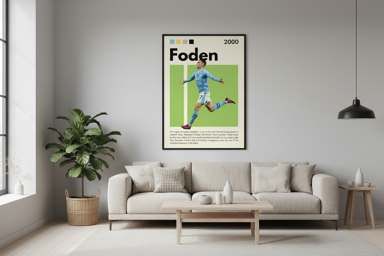 Fodbold Plakat 25 i stue