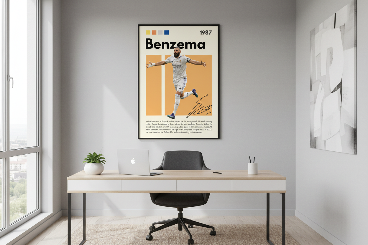 Fodbold Plakat 26 i hjemmekontor