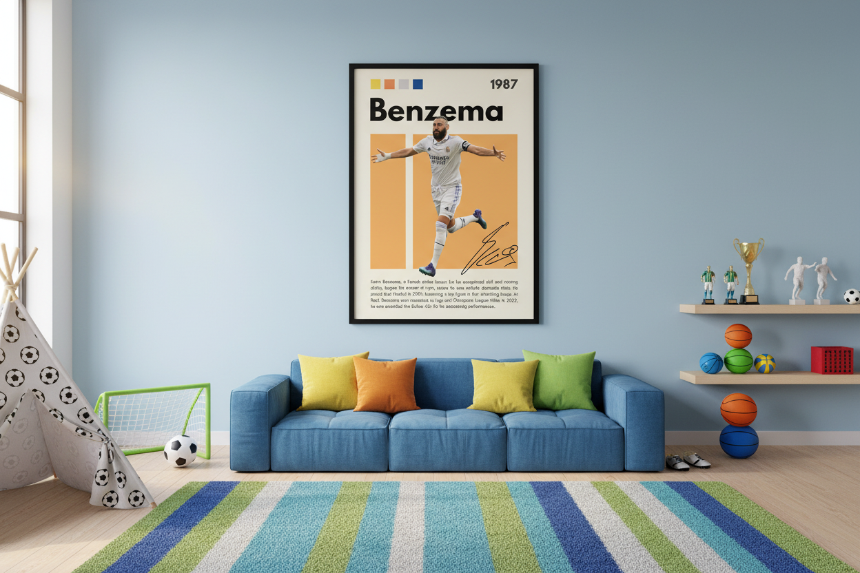 Fodbold Plakat 26 i legeværelse