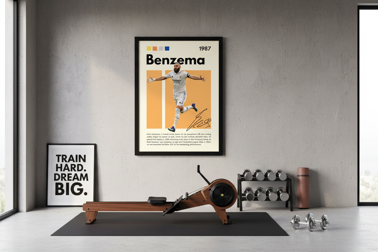 Fodbold Plakat 26 i træningsrum