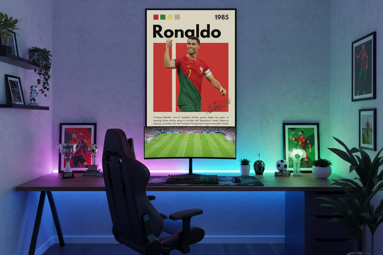 Fodbold Plakat 27 i gaming-område