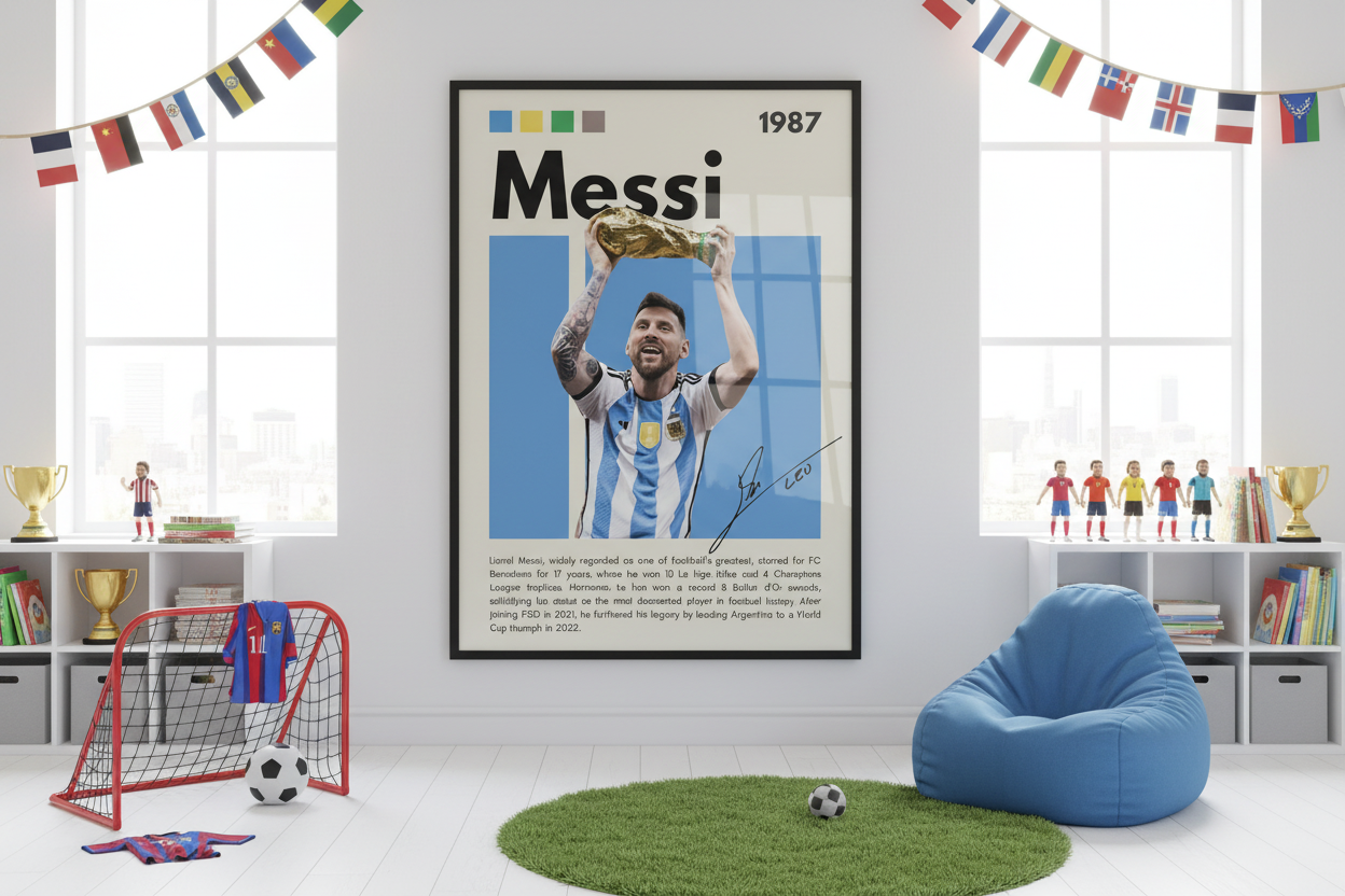 Fodbold Plakat 28 i legeværelse