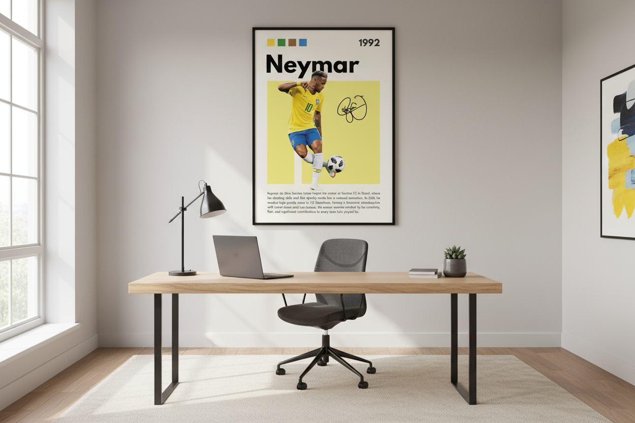 Fodbold Plakat 29 i hjemmekontor