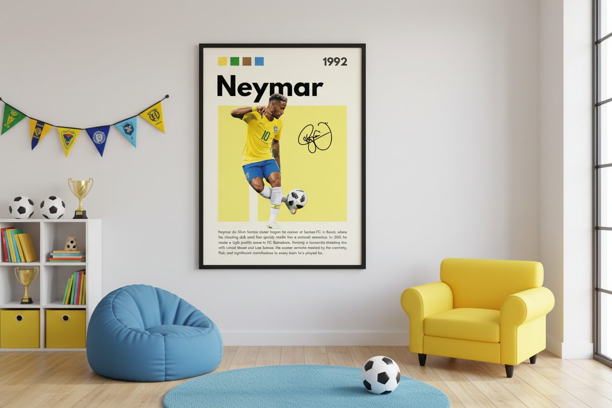 Fodbold Plakat 29 i legeværelse