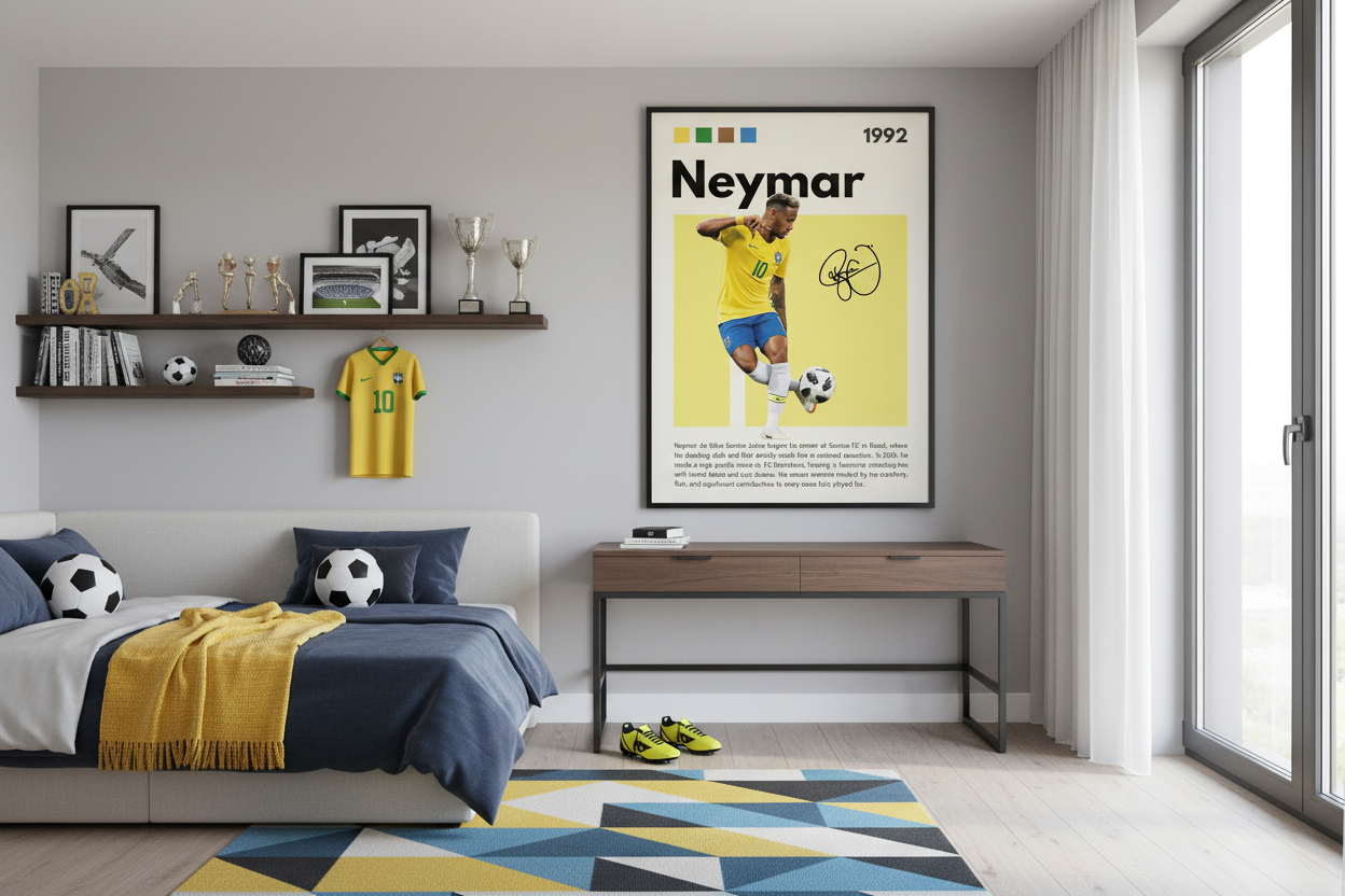 Fodbold Plakat 29 i teenageværelse