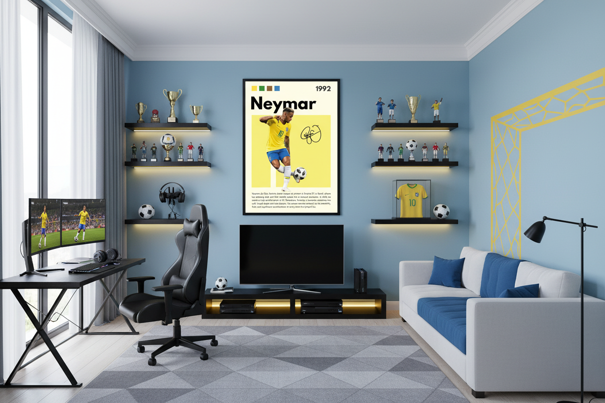 Fodbold Plakat 29 i ungdomsværelse