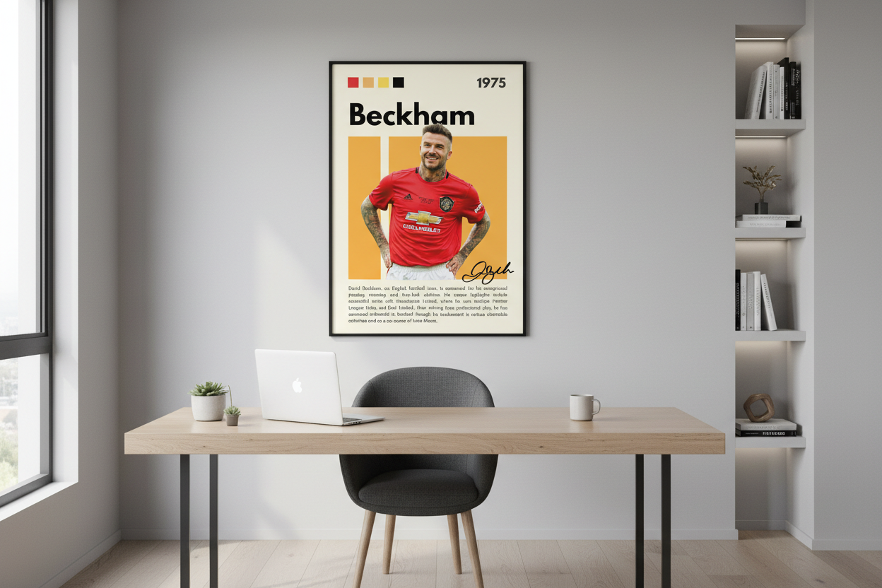 Fodbold Plakat 3 i hjemmekontor