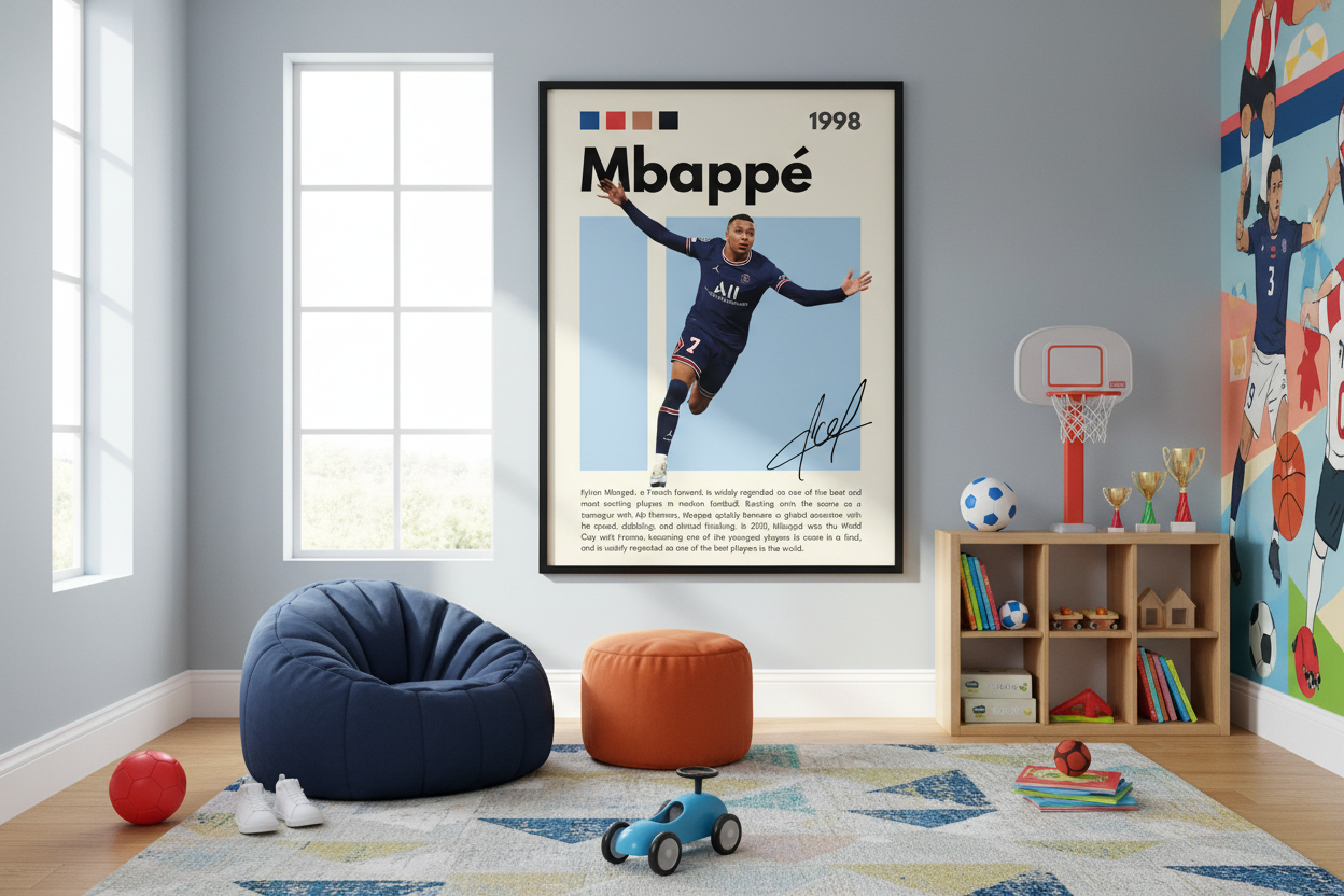 Fodbold Plakat 30 i legeværelse