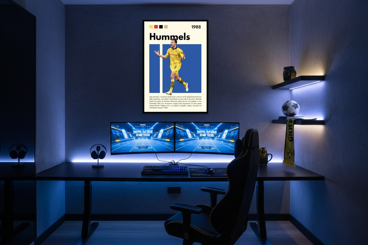 Fodbold Plakat 4 i gaming-værelse