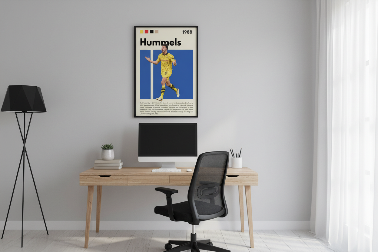 Fodbold Plakat 4 i hjemmekontor