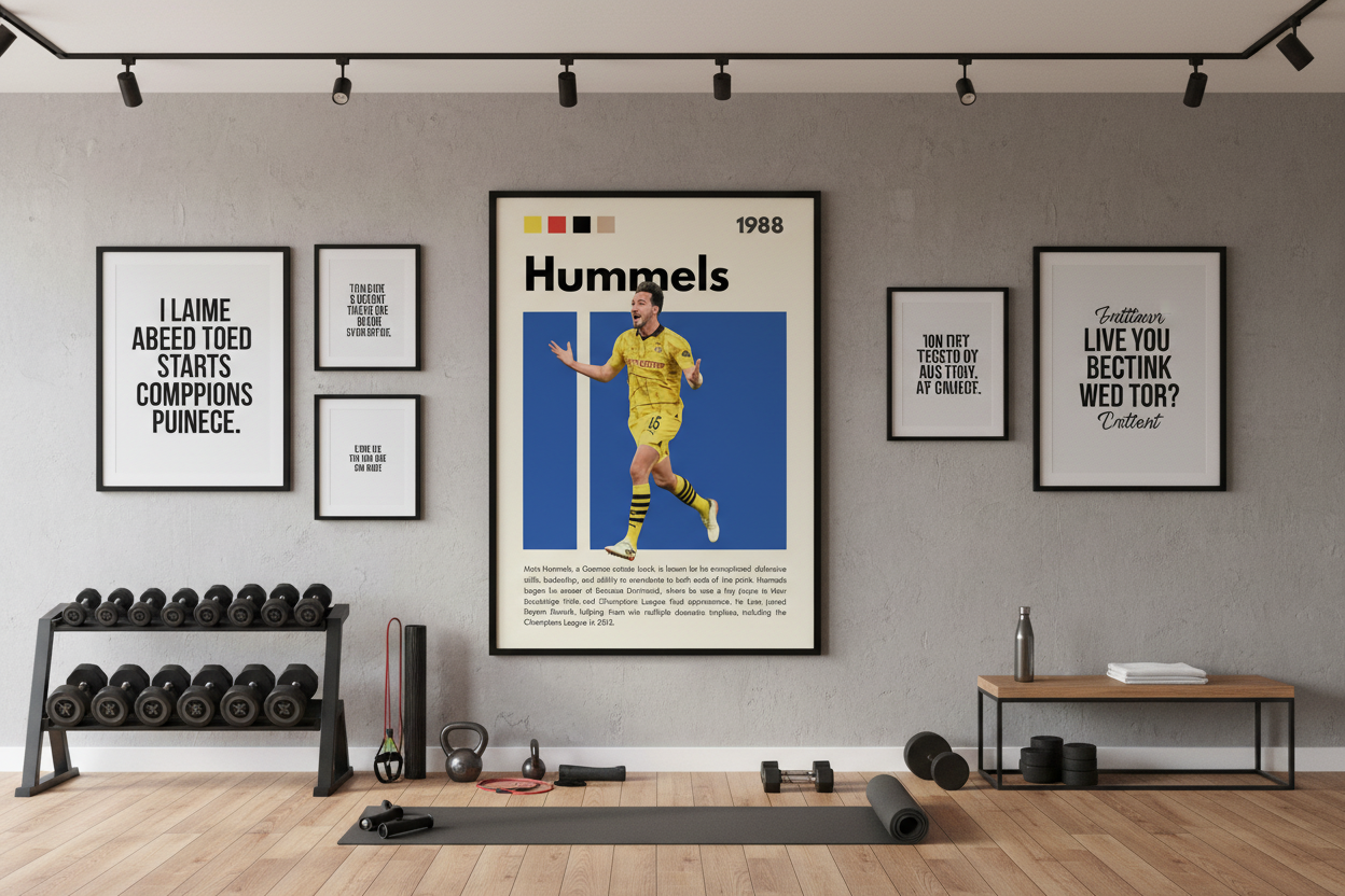 Fodbold Plakat 4 i træningsrum