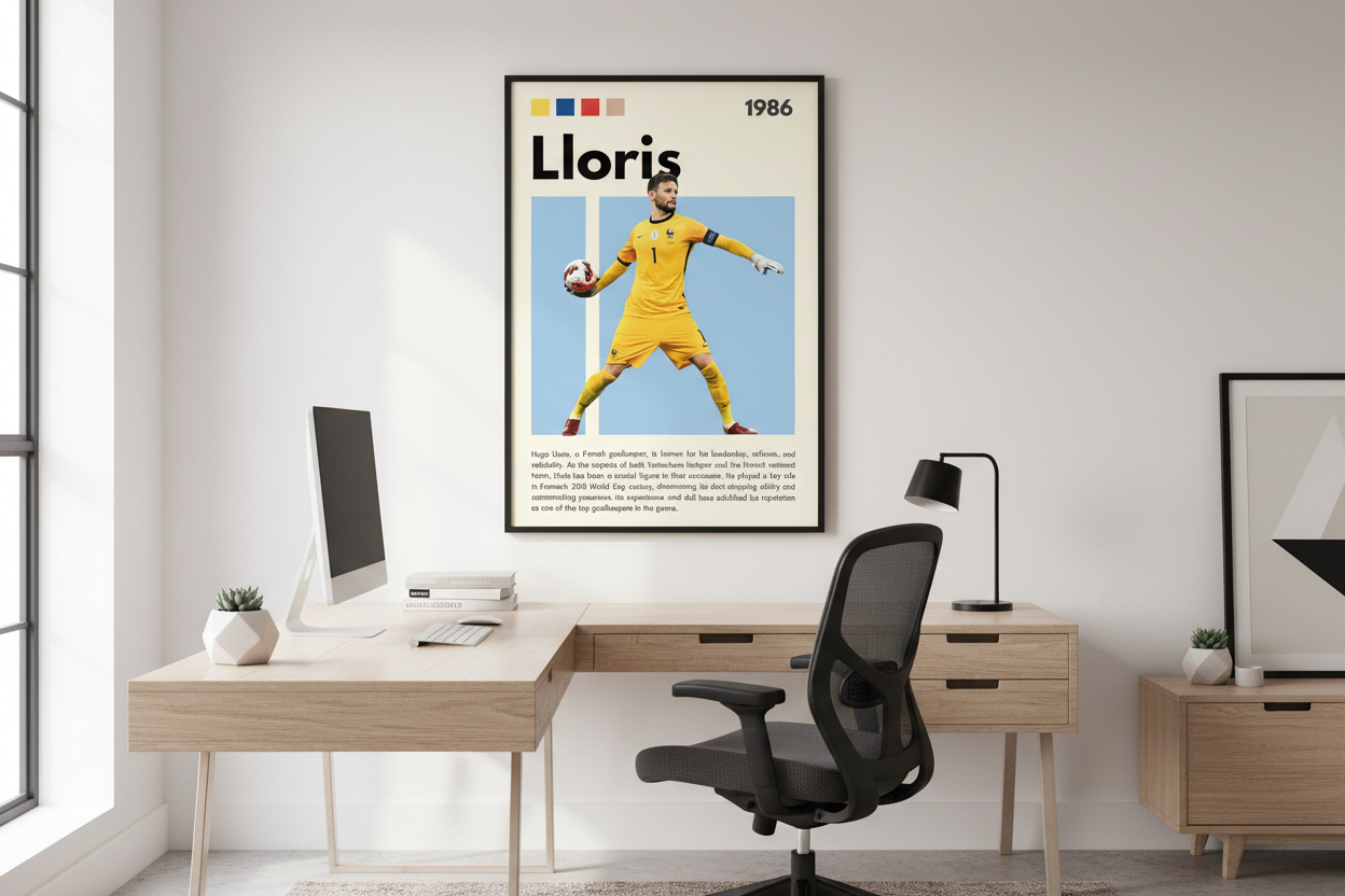 Fodbold Plakat 5 i hjemmekontor