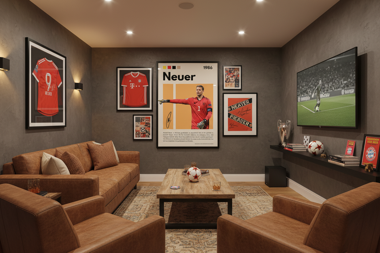 Fodbold Plakat 6 i man cave