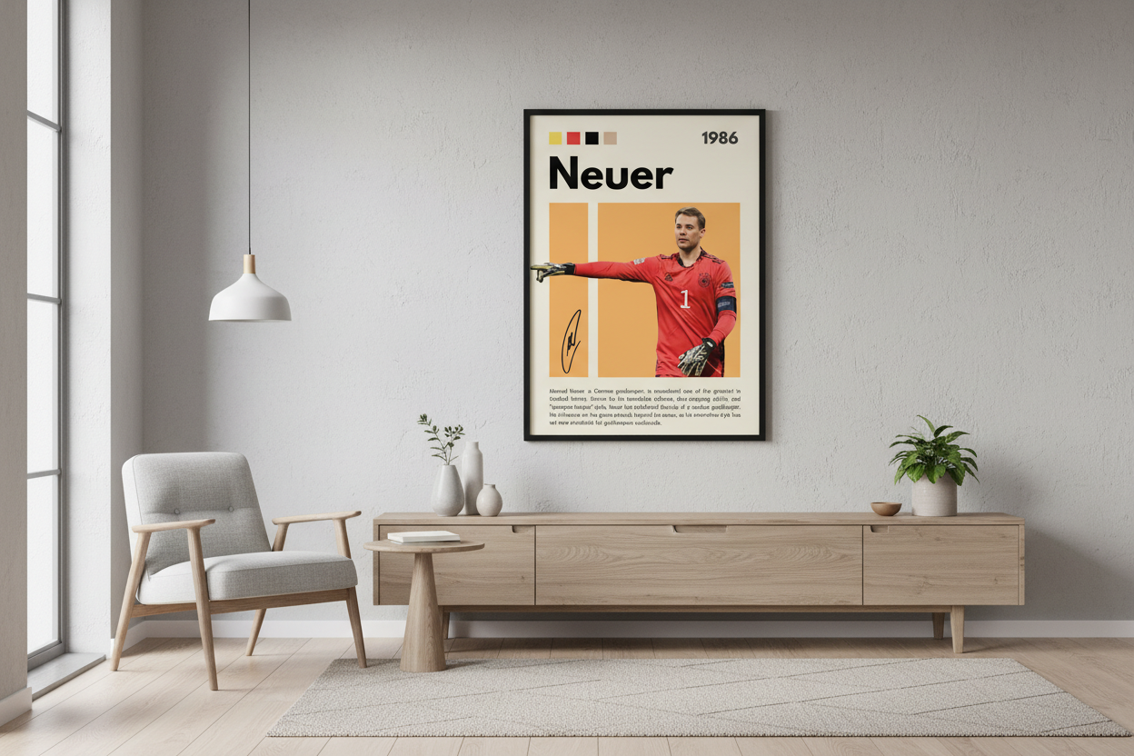 Fodbold Plakat 6 i stue