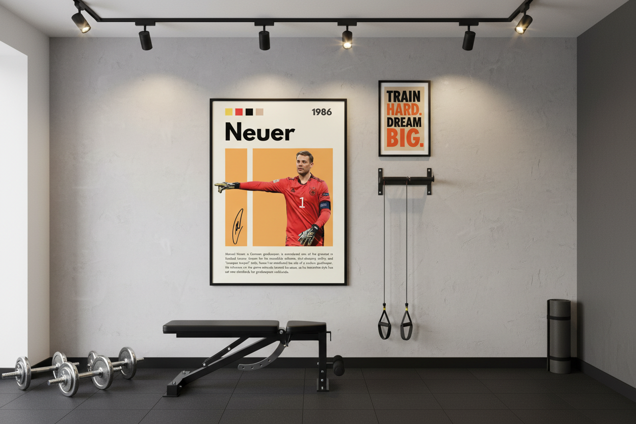Fodbold Plakat 6 i træningsrum