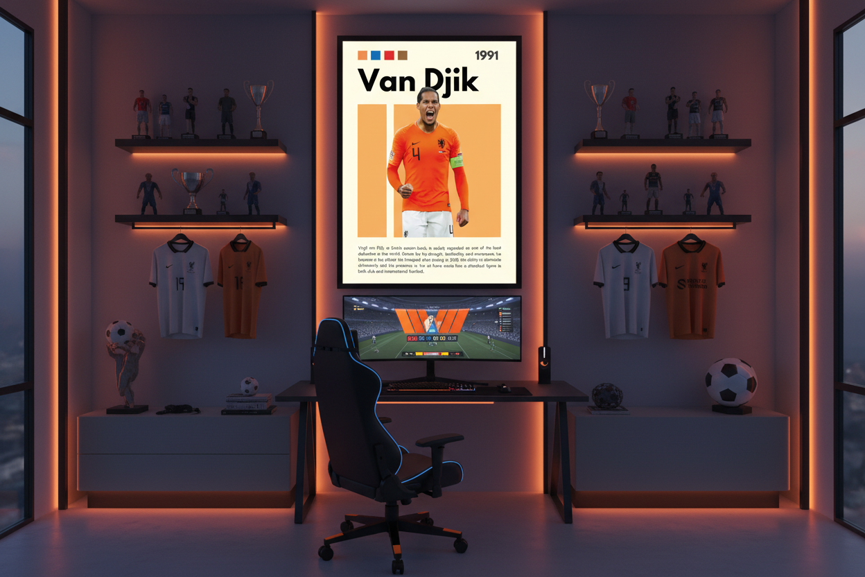 Fodbold Plakat 7 i gaming-værelse