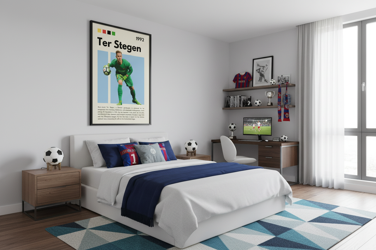 Fodbold Plakat 8 i soveværelse