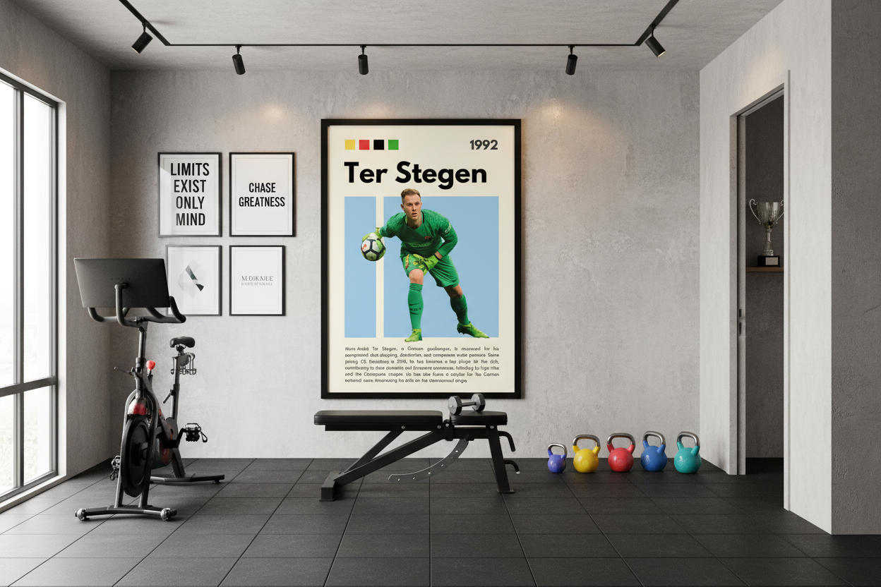 Fodbold Plakat 8 i træningsrum
