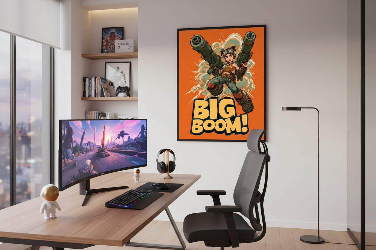 Gamer Plakat 492 i kreativt kontor