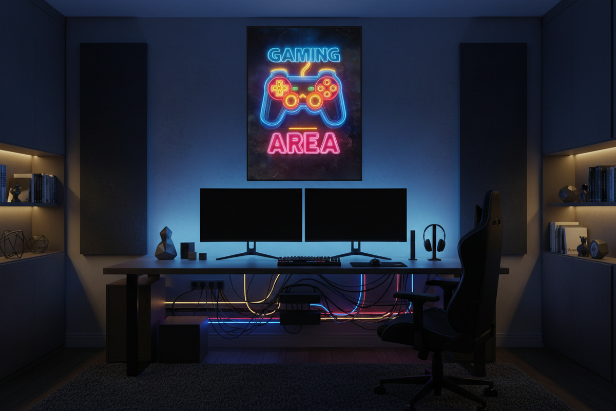 Gamer Plakat 495 i gamer-kontor