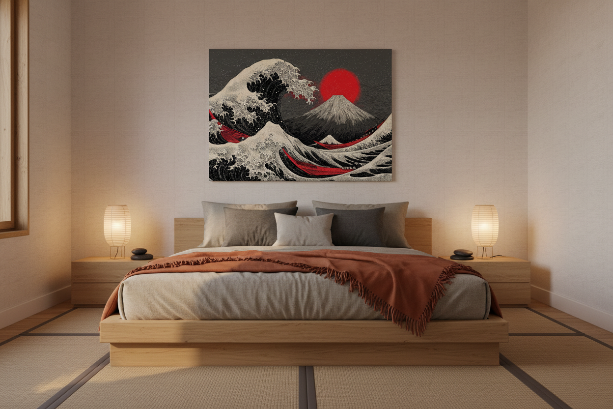 Japandi soveværelse