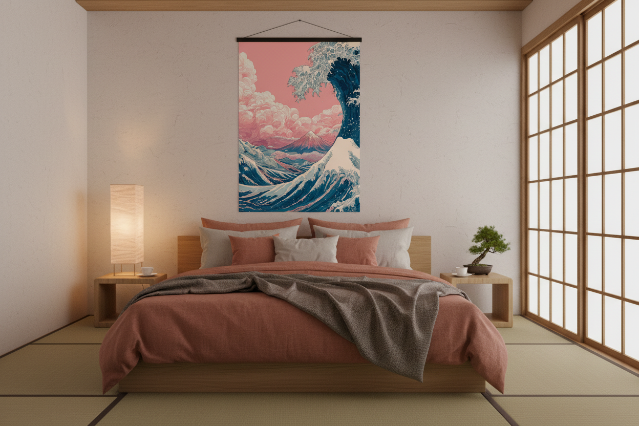 Japandi soveværelse