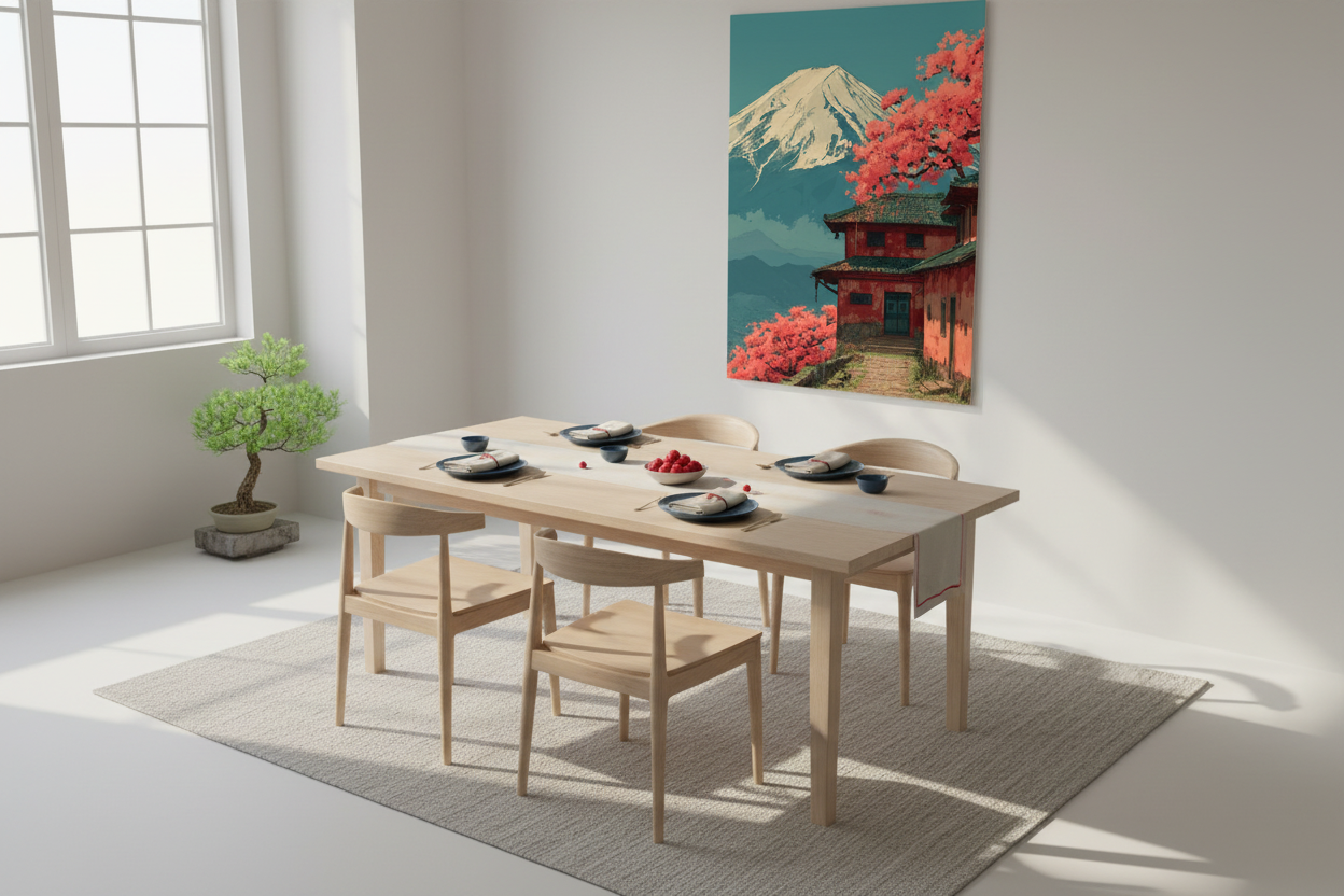 Japandi spisestue