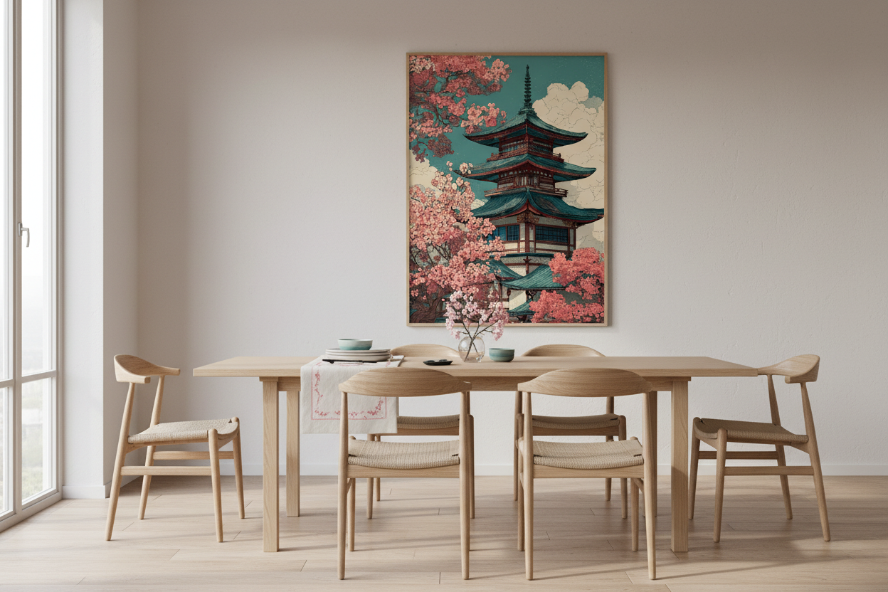 Japandi spisestue