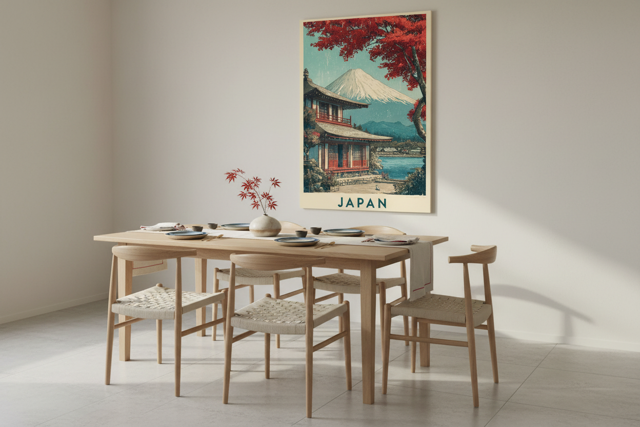 Japandi spisestue