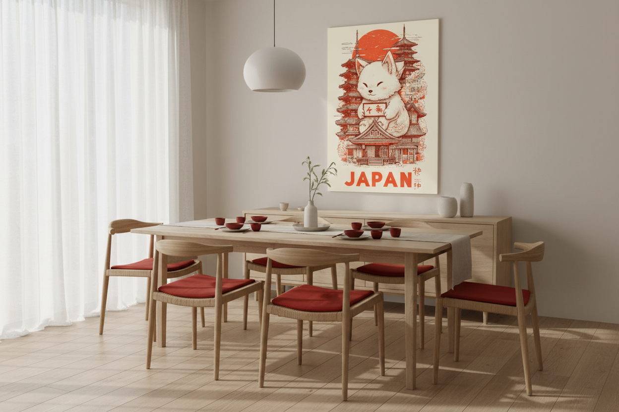 Japandi spisestue