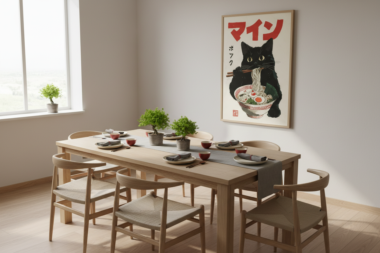 Japandi spisestue