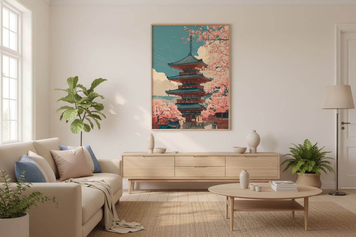 Japandi stue