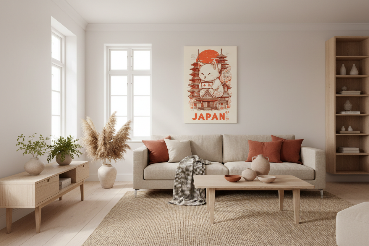 Japandi stue