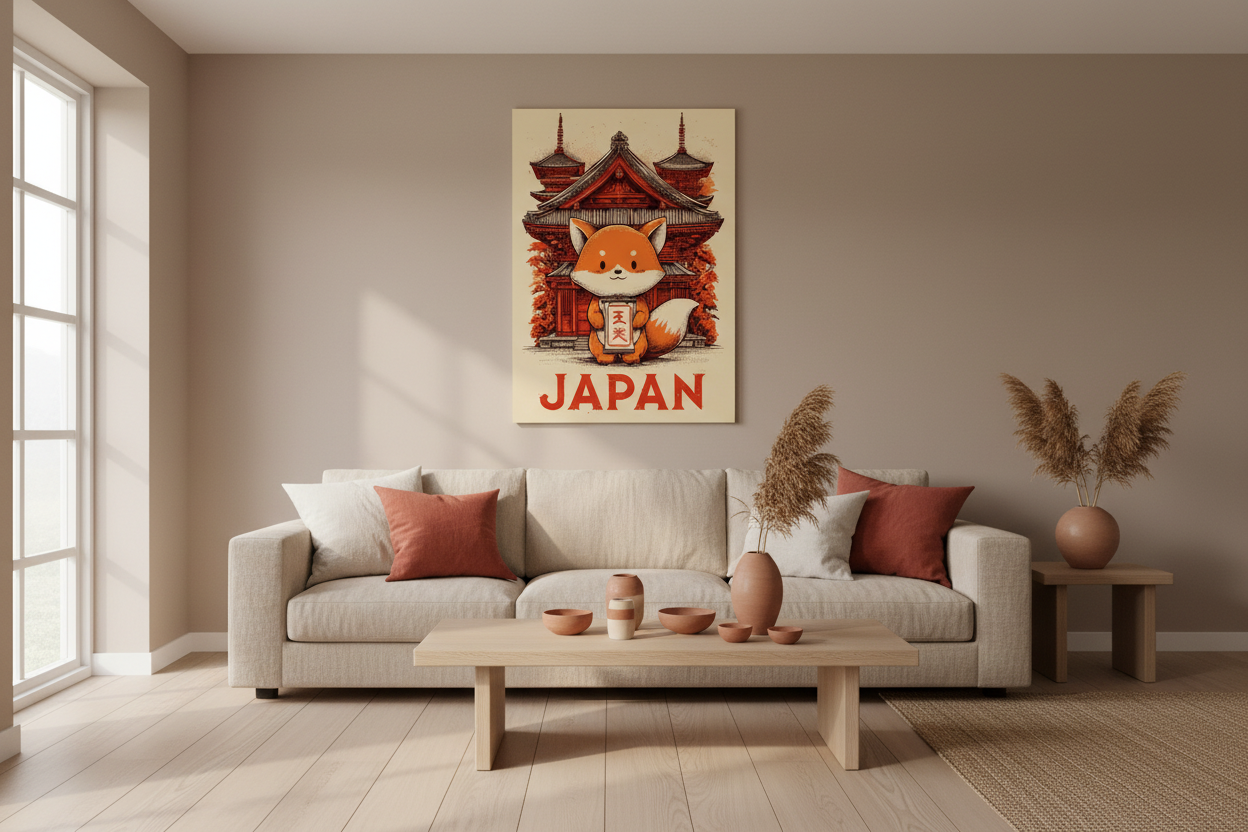 Japandi stue
