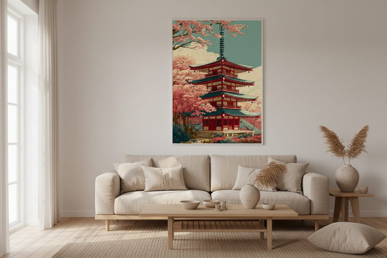 Japandi stue