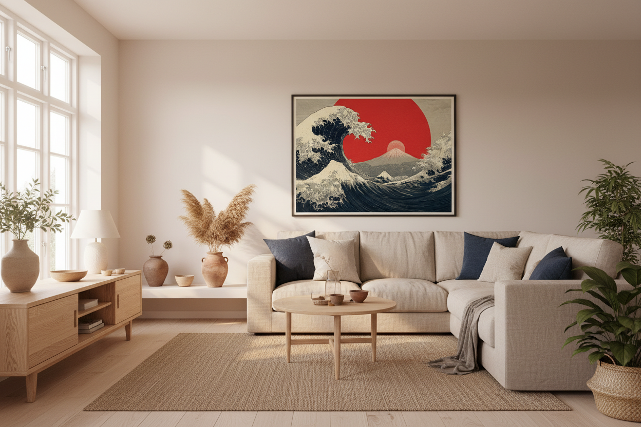 Japandi stue