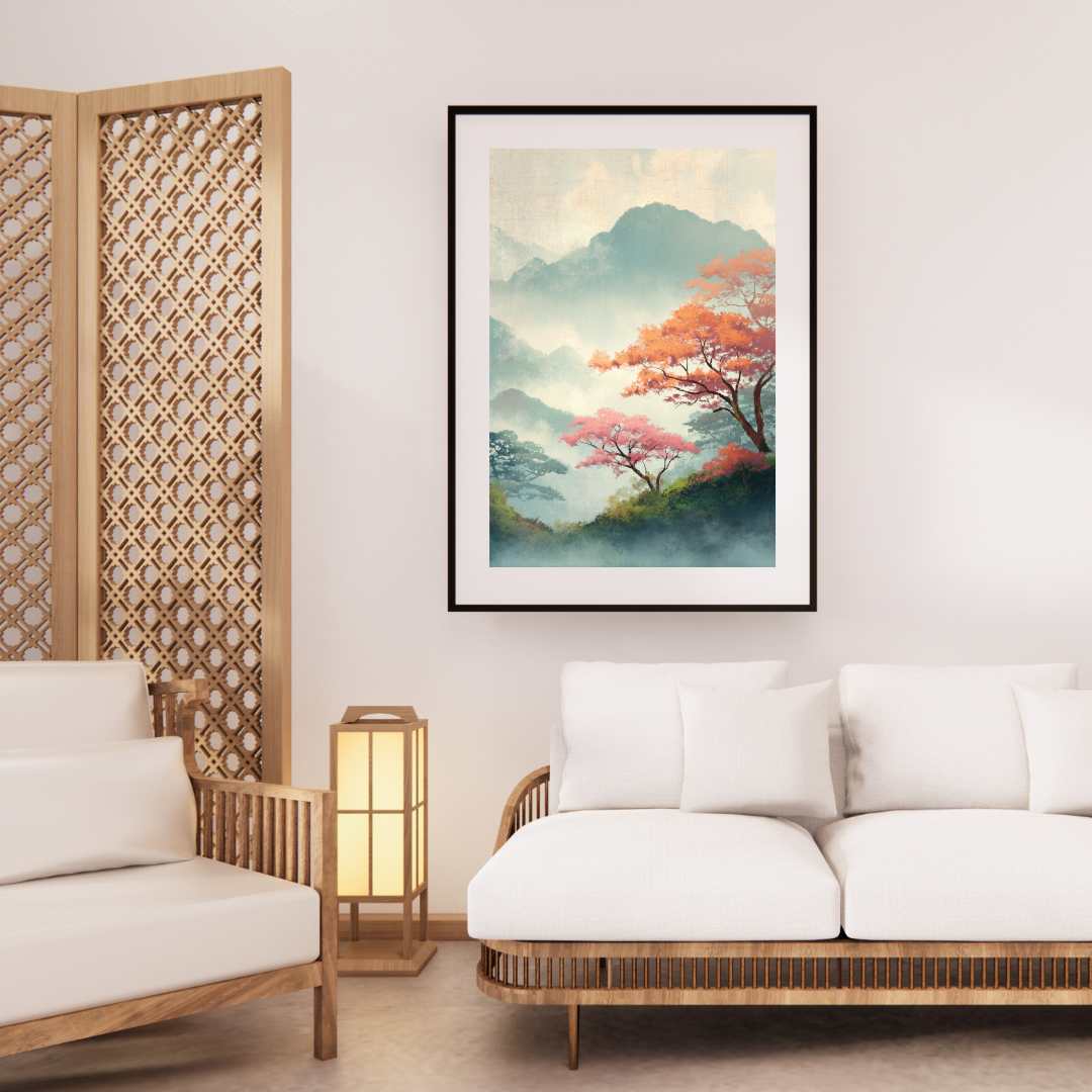 Japansk Plakat 81 - Silent Mountains