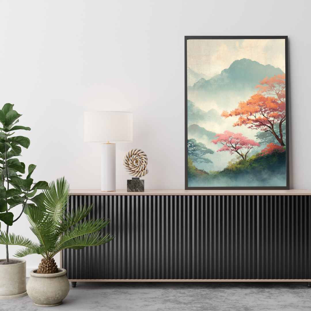 Japansk Plakat 81 - Silent Mountains