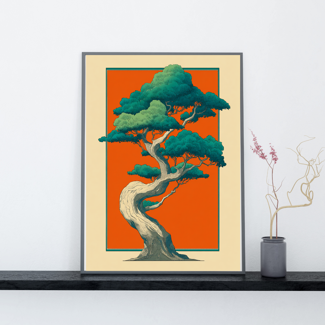 Japansk Plakat 167 – Træets Stille Styrke