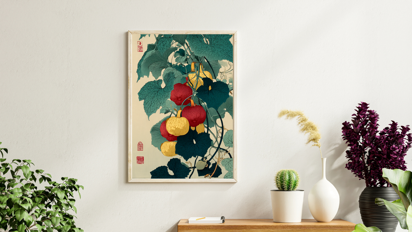 Japansk Plakat 173 – Naturens Gyldne Rytme