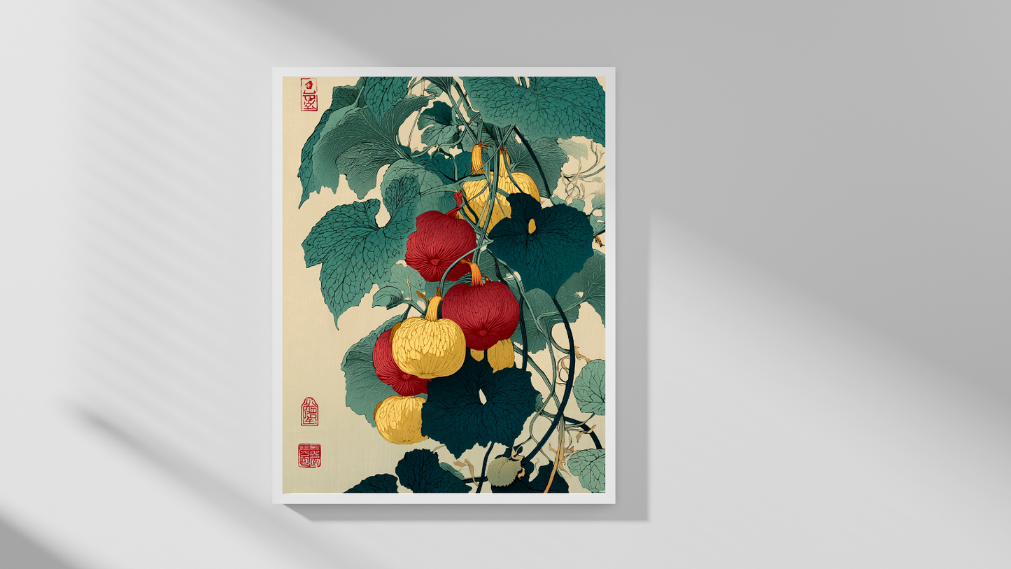 Japansk Plakat 173 – Naturens Gyldne Rytme