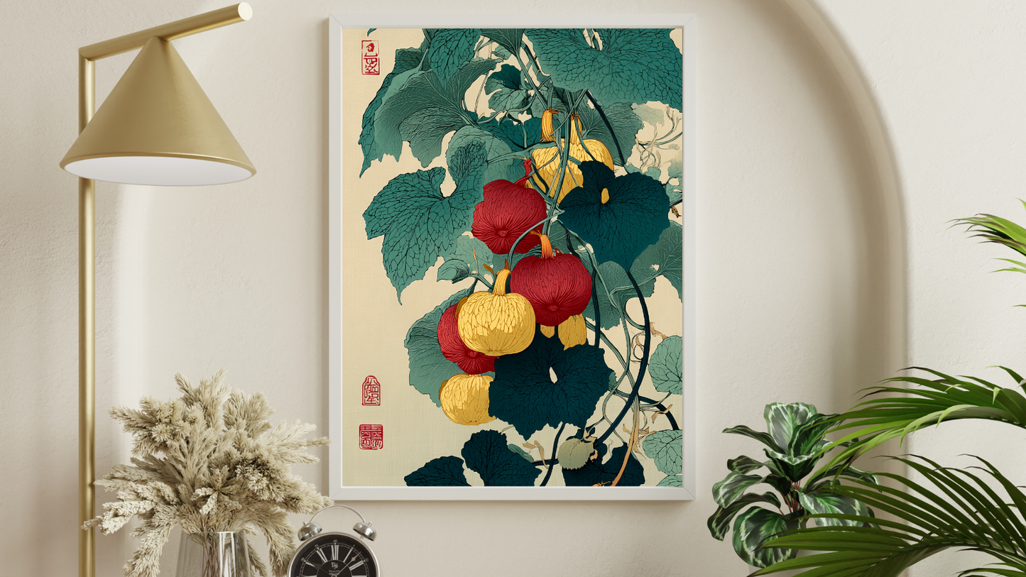 Japansk Plakat 173 – Naturens Gyldne Rytme